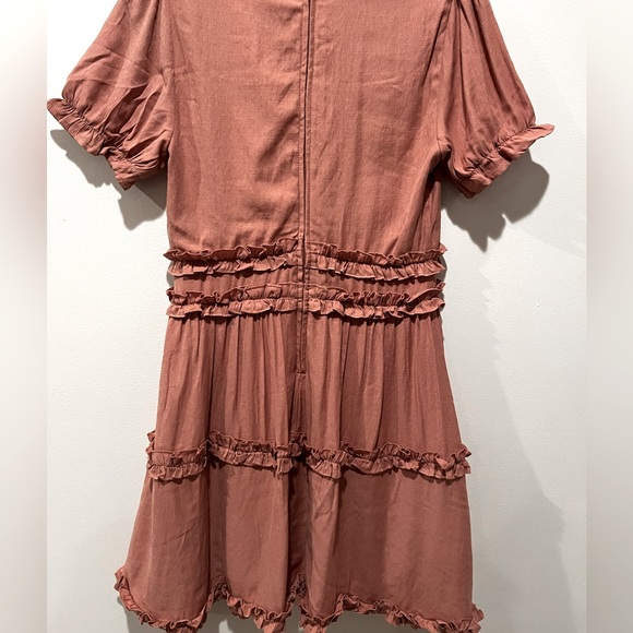 NWT Pink Ruffled Dress - Picture 2 of 3